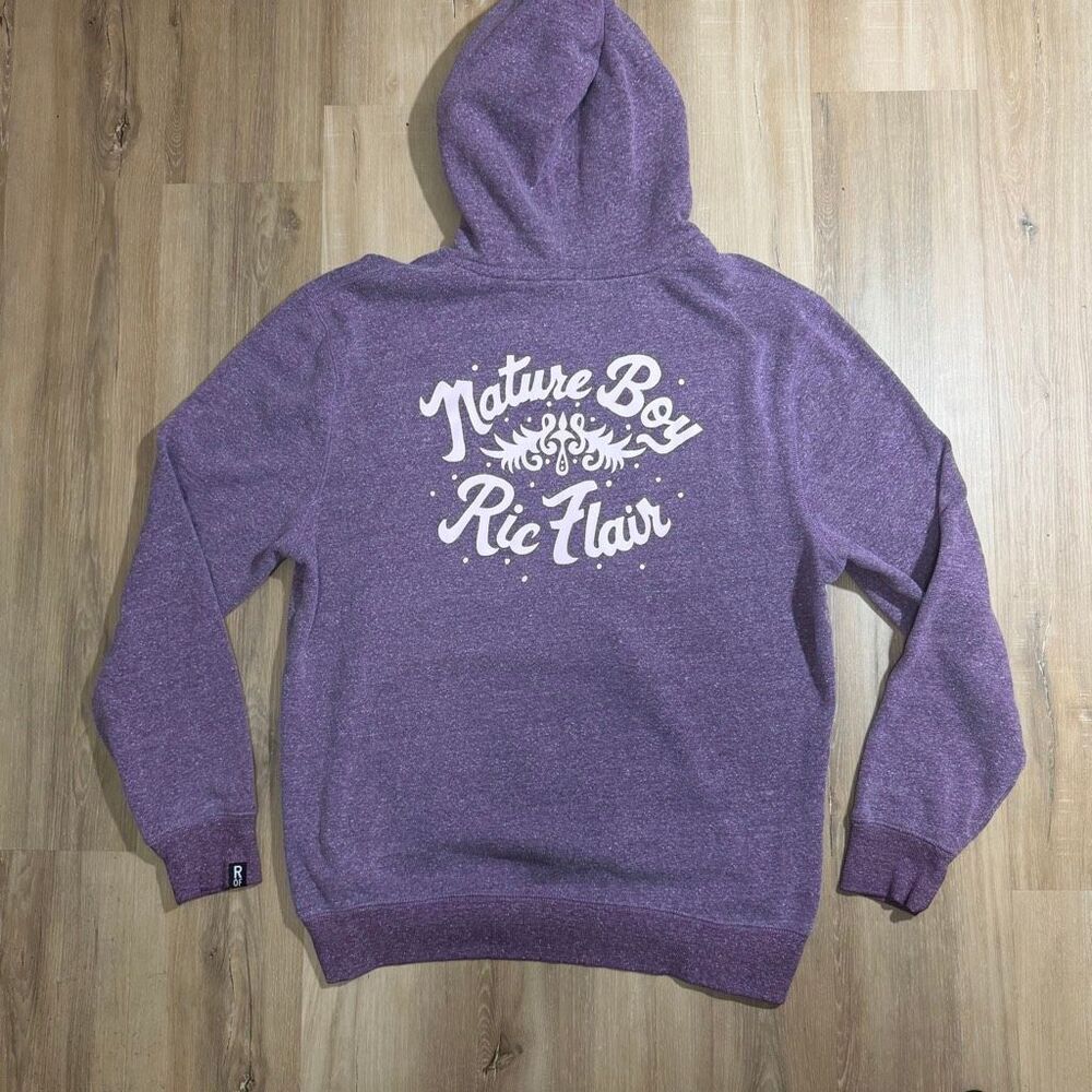 Roots Of Fight Nature Boy Ric Flair Purple Hoodie Sz 3XL ROF WCW 90s Wrestling